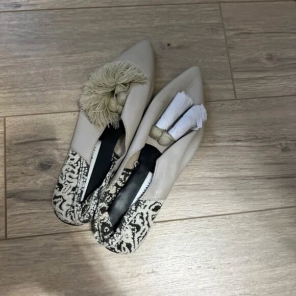 Zara Limited Edition Flat Leather Shoes With Tassels EUR 37 - Picture 7 of 9